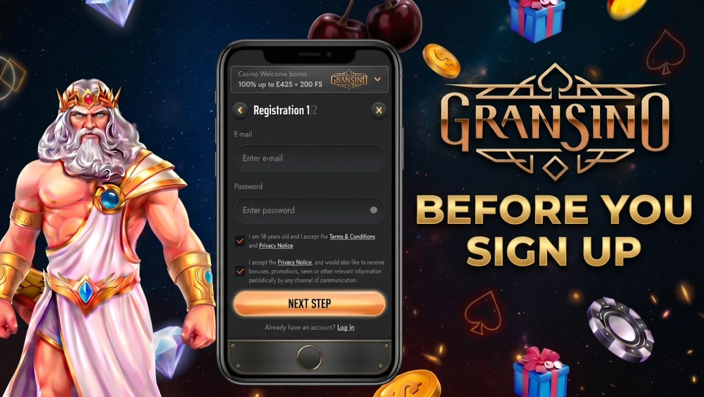 Gransino VIP and loyalty programme with exclusive promotions for higher-tier players