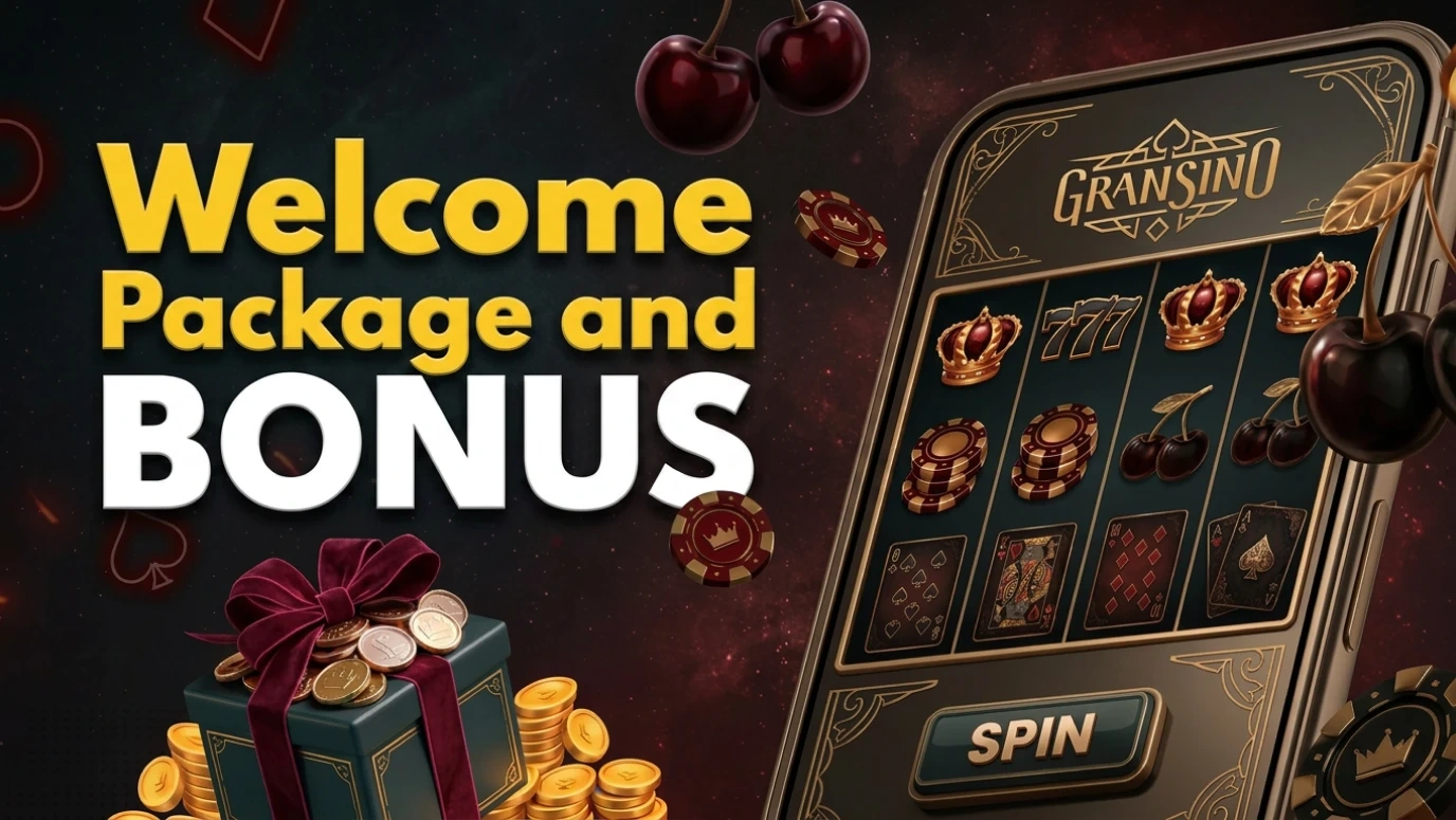 Gransino welcome free spins bonus and Reward Spin promotion
